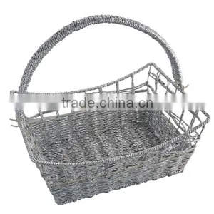 Luxury Silver Wire Promotional Packaging Gift Basket thumbnail-1