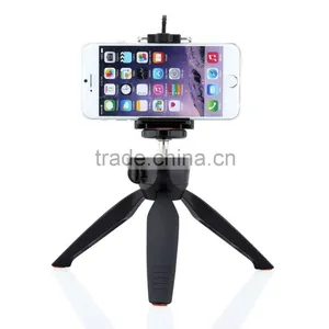 2in1 Selfie Stick Table Top Mini Tripod With Adjustable Holder For Smart Phones thumbnail-1