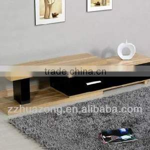 Modern Black High Gloss MDF TV Stand thumbnail-1