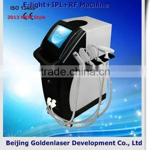 2013 New Style E-light+IPL+RF Machine Www.golden-laser.org/ Micro Electric Current Weight Loss Beauty Product thumbnail-1