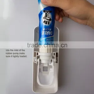 Hands Free Toothpaste Dispenser Automatic Toothpaste Squeezer And Toilet Brush/Toothbrush Holder Set thumbnail-4