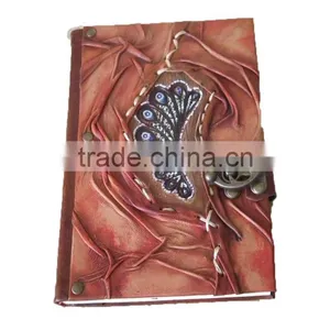 %100 New Genuine REAL LEATHER HANDMADE- HANDMADE HIGH QUALITY VARIOUS DESIGNS JOURNAL -NOTEBOOK - DIARY - SKETCHBOOK thumbnail-4