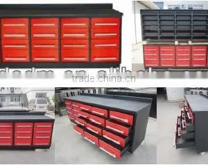 Metal Single Slide Rail W2850mm*D800mm*H950mm Without Backwall Work Bench thumbnail-1