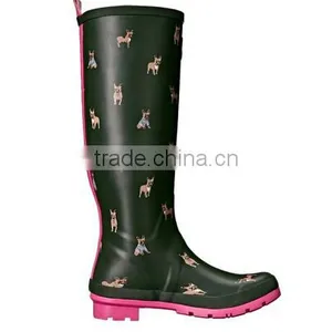 Lady Fashion Rubber Rain Boot thumbnail-1