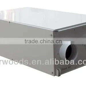 EC Centrifugal Fan Aluminum Fresh Air Heat Exchanger With Heat Pump thumbnail-3