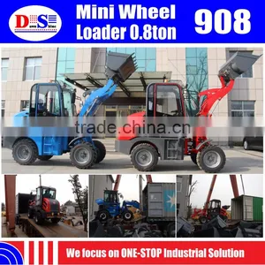 Low Price Mini Front Loader 800kg - Mini Wheel Loader ZLY908 ZL08 China Mini Loader thumbnail-5