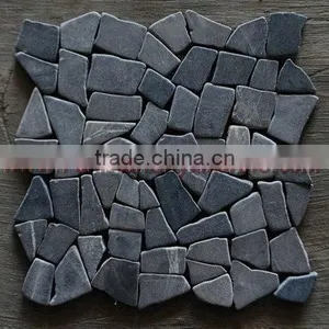 NATURAL JET BLACK MARBLE MOSAIC TILES thumbnail-1