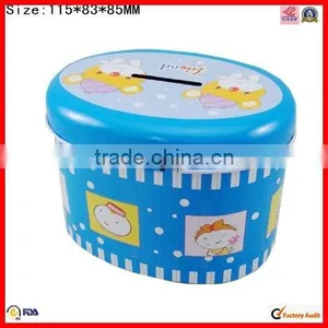 Oval With Lock Factory Sale Wholesale Antique Coin Tin thumbnail-1