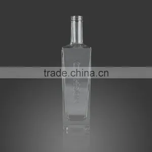 750ml Empty Crystal Clear Glass Wine Bottle, Hot Sale High Quality Vodka Bottle thumbnail-2