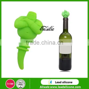 New Design Cartoon Shape Fancy Silicone Wine Bottle Stopper Cover thumbnail-1