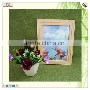 Wholesale Unfinished Paper Picture Art Craft Silk Screen Printing Wood Frame thumbnail-3