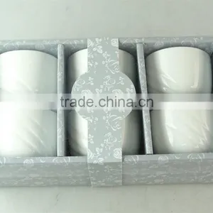 White Ceramic Tea Cup for Wholesale 6 Pcs per Set,with Color Box thumbnail-4