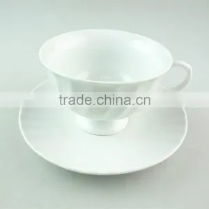 Cheap Wholesale Porcelain Coffee Tea Set Tableware Cup and Saucer thumbnail-1