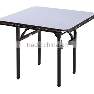 Hot Sale PVC Covered Plywood Square/Round Folding BanquetTable QZ6008 thumbnail-1