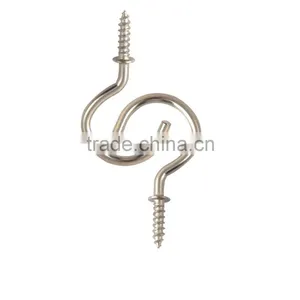20 Pack 1-1/4inches Gold Plated Screw Cup Hook thumbnail-6
