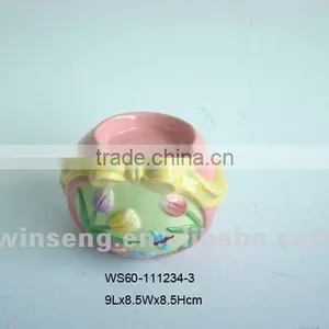 Ceramic Easter Rabbit Candle Holder for Festival Decoration thumbnail-1