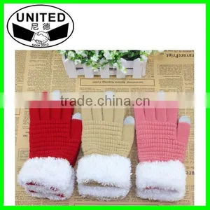 Mix Colors Winter Knitting Screen Gloves for Smartphone Top Top Sellers thumbnail-1