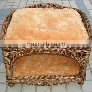 Wicker Pet House / Wicker Cat Cage / Wicker Pet Bed & Wicker Doghouse thumbnail-1