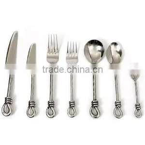 New Modern Fancy Design Stainless Steel Shiny Cutlery Sets thumbnail-1