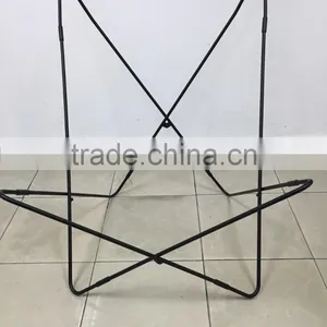 Royal Manufacturer Black Unfinished Butterfly Chair Frames With Real Leather thumbnail-1