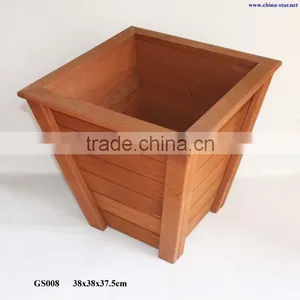 Large Outdoor Garden Planter Wood thumbnail-1