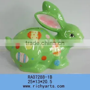 Ceramic Ester Rabbit Handpainted Decoration thumbnail-1