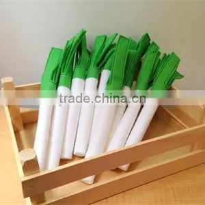 2017 Pretend Play Felt Food Leek Made in China thumbnail-1
