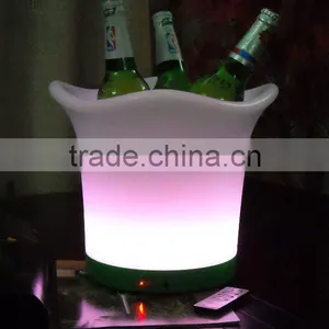 PE Material Rotational Moulding Plastic LED Ice Bucket thumbnail-1