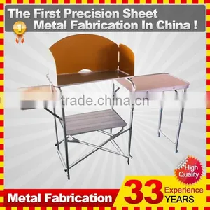 New Aluminium Portable Grill Folding Camping Kitchen Table With Windproof Iron thumbnail-1