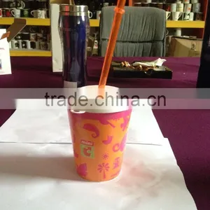 Single Wall Plastic Tumbler With Straw and Lid thumbnail-3