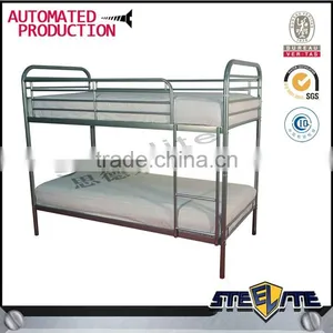 China Manufacturer Metal Children Bunk Bed Double Decker Iron Bed for Workers thumbnail-5