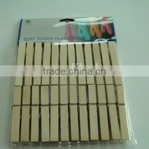 Wooden Bamboo Colourful Clothes Hangers Plastic Clothespin/clothes Peg/clothes Clip thumbnail-4
