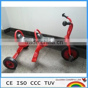 Children 3 Wheel Car Baby Tricycle Two Seat for Sale thumbnail-1