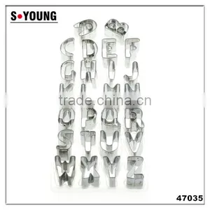 47035 26 English Letter Shape Cake Cookie Cutter ,fondant Cake Decorating Tools thumbnail-3