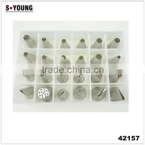 42157 Stainless Steel Cake Decorating Tips/Mouth for Pastry Bag/Fondant Tools thumbnail-1