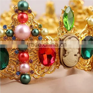 Hot Selling Bridal Jewelry Pageant Rhinestone Big Fashion Crown For Sale thumbnail-2