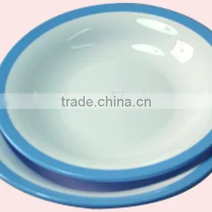 Large Size Colors Microwave Safe Reusable Hard Plastic Plates thumbnail-2