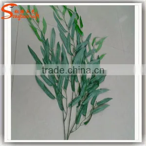 Wholesale Plastic Artificial Green Willow Leaves thumbnail-1