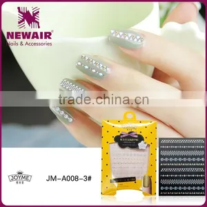 New Air Nail Shining Decorative Sticker Metallic Aluminum Nail Foil Stickers thumbnail-1
