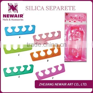Nail Art Silicone Toe Separator Finger Separator COLOURFUL Silicone Toe Separator thumbnail-1