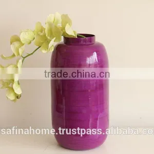 Colored Lacquer Decorative Flower Vase thumbnail-2