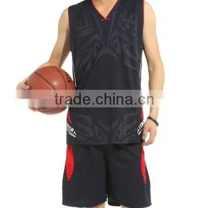 Basketball Uniform 2014 Clothing Men's t Shirts Printing of Made in China thumbnail-1