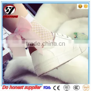 High Quality Fashion New Arrival Women Sexy Fishnet Socks/ Fishnet Socks With Colorful Bow Tie thumbnail-6