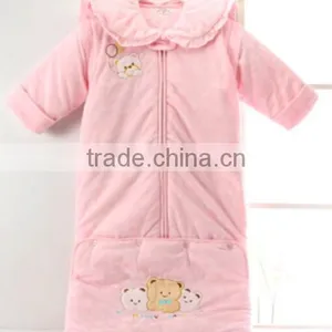 100% Cotton Anti Kicking Infant Baby Child Foot Sleeping Bag for Four Seasons thumbnail-1