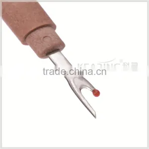 Kearing Seam Ripper With Big Wood Color Plastic Handle for Removing Sew Fabric Stitches # SR112 thumbnail-3