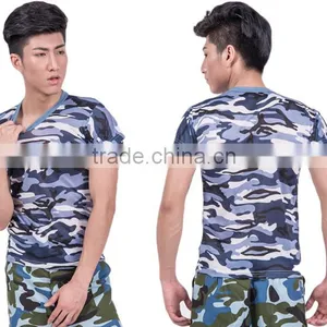 100% Polyester T-shirt With All Over Sublimation Wholesale, Camouflage T-shirt Wholesale thumbnail-2