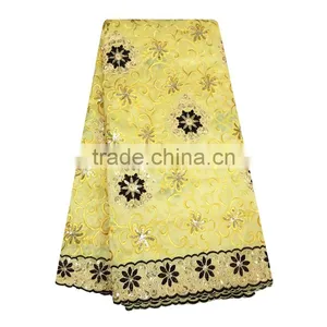 2017 India Hot Selling Lace Cheap Price Raw Silk George Wrappers thumbnail-1