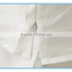 Wholesale Linen Suits 3 Pieces Pants Suits Woman Church Suits With Embroidery Cutwork Design thumbnail-4
