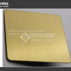 AISI 304 HL Surface Stainless Steel Sheet/plate,golden Stainless Steel Plate thumbnail-2
