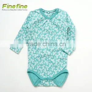 Long Sleeve Baby Clothes Winter Cotton Fall Plain Baby Rompers thumbnail-1